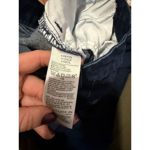 Old Navy Wow high rise wide-leg crop dark wash jeans size 4 petite - Picture 5 of 11